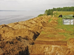 Вид (с юга) на комплекс после археологических работ.