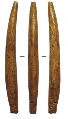 Изделия из кости: предмет (длина 11, 2 см) с нарезным орнаментом.